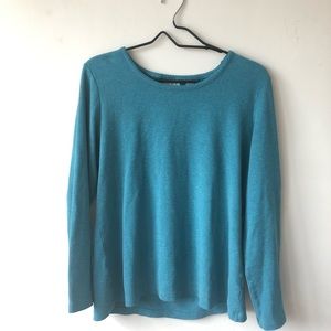 Turquoise L.L. Bean shirt